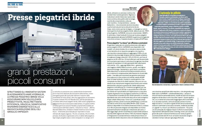 Presse piegatrici idrauliche con tecnologia ibrida_copertina_LAMIERA_orizzontale_2021