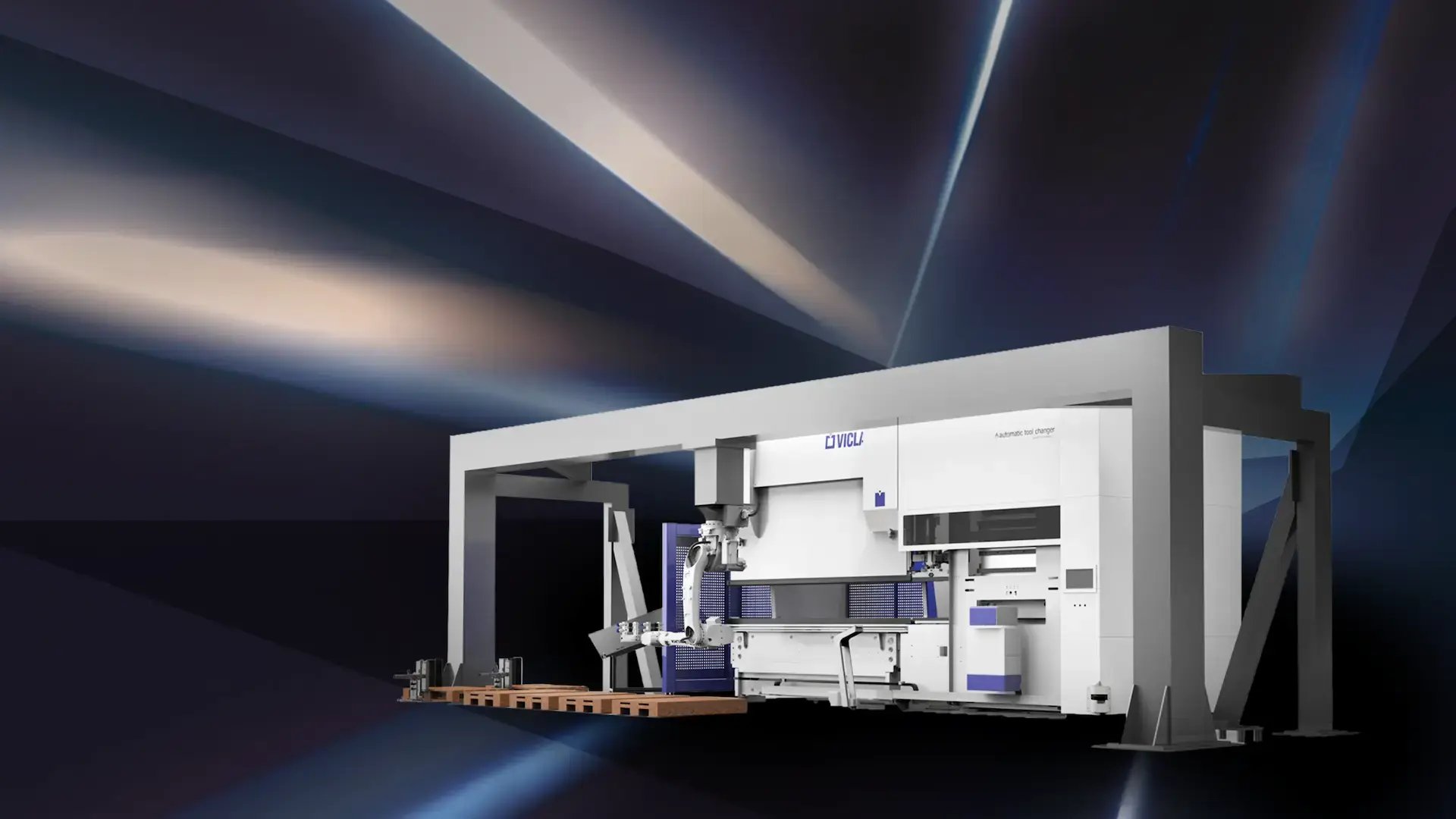 CNC press brakes with robotic and automatic bending of sheet metal