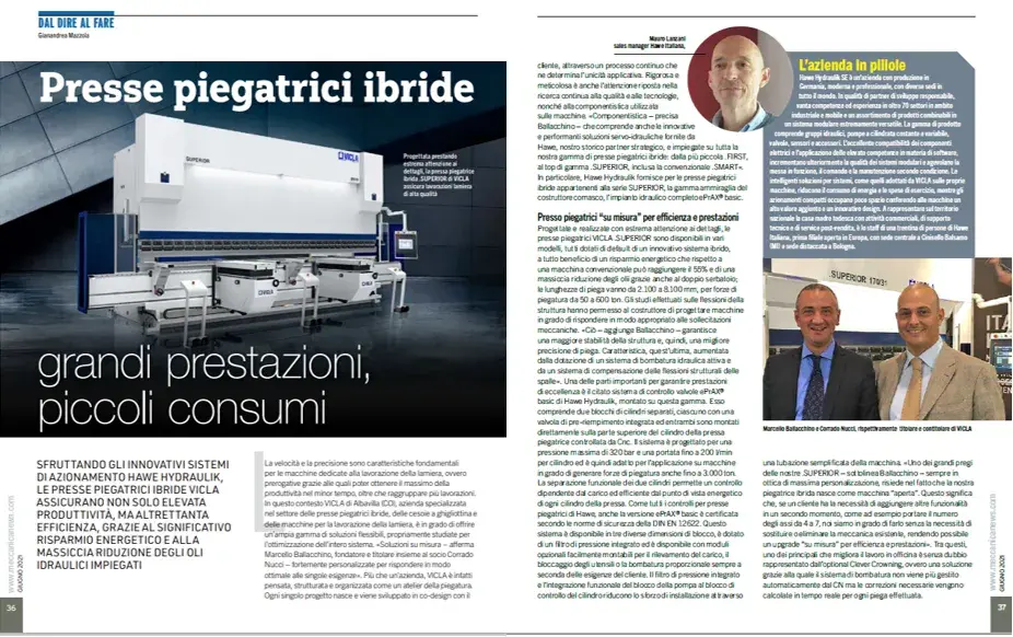 Presse piegatrici idrauliche con tecnologia ibrida_copertina_LAMIERA_orizzontale_2021