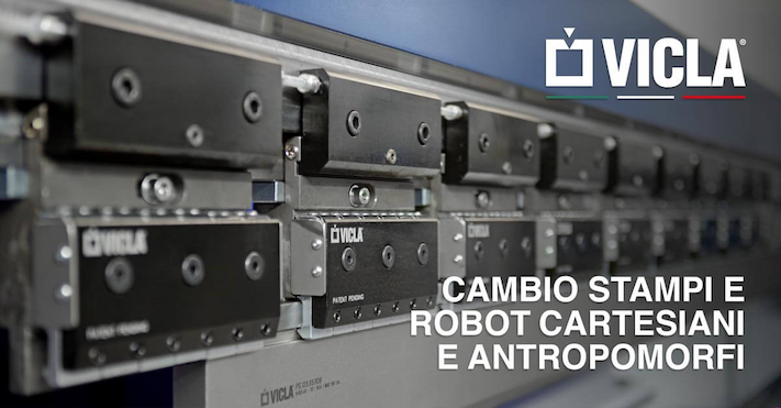 vicla cambio stampi robot cartesiani antropomorfi su pressa piegatrice